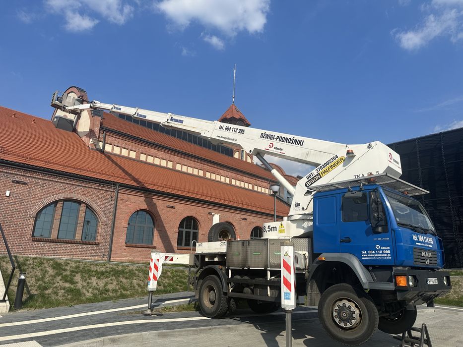 Wynajem Mysłowice Podnośnik 4x4  zwyżka 40m.