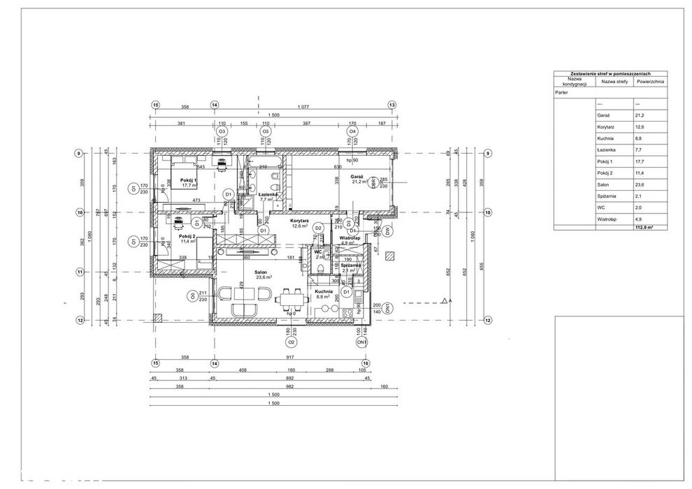 Nowy dom parterowy 112 m² – 2 sypialnie – spokojna, zdrojowa okolica