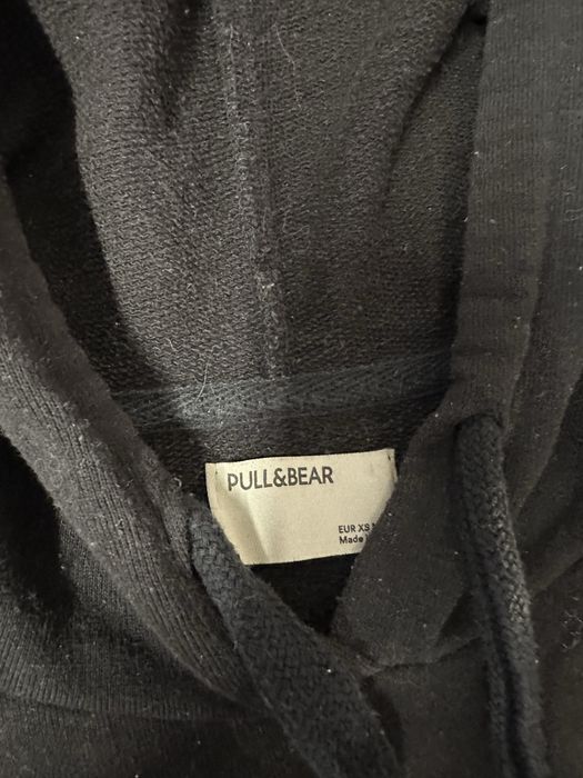 Sweat preta com carapuço Pull&Bear