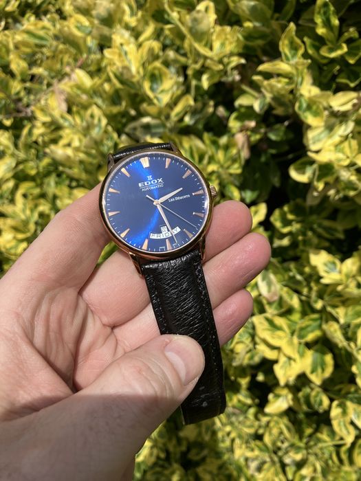 Zegarek EDOX Les Bemonts Automatic Day-Date