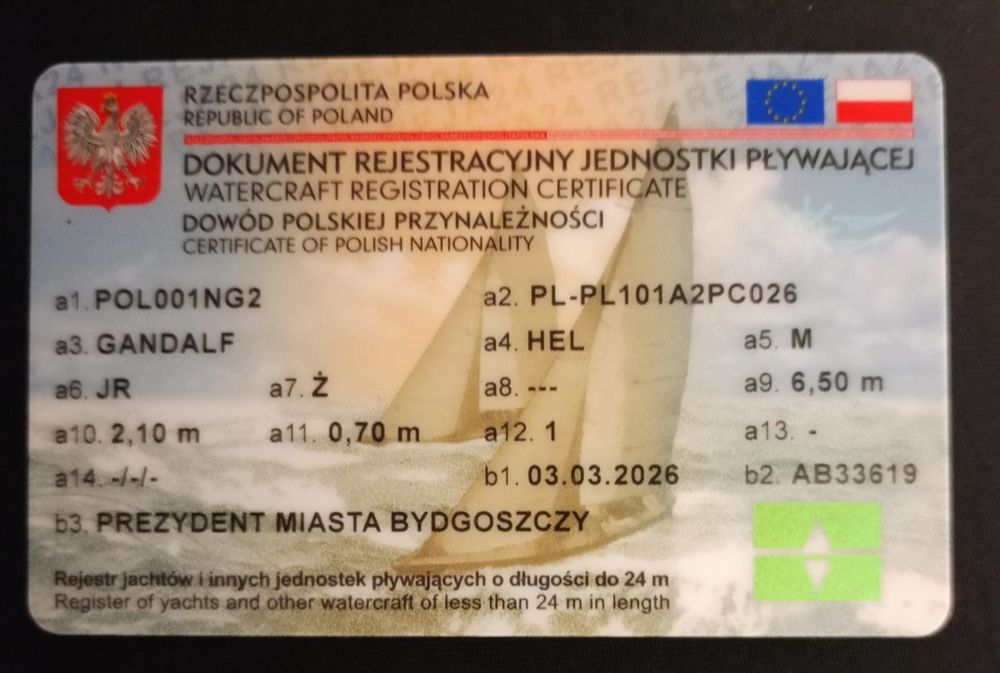 Jacht Dehler Varianta 65 z przyczepą, wózkiem i silnikiem