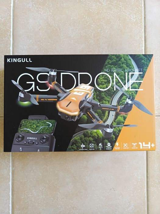 Drone Kigull GPS G9 4K, usado 1 vez, como novo
