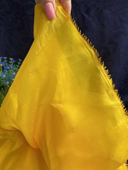Відріз тканини шовку вінтаж яскравий сонячний модний
