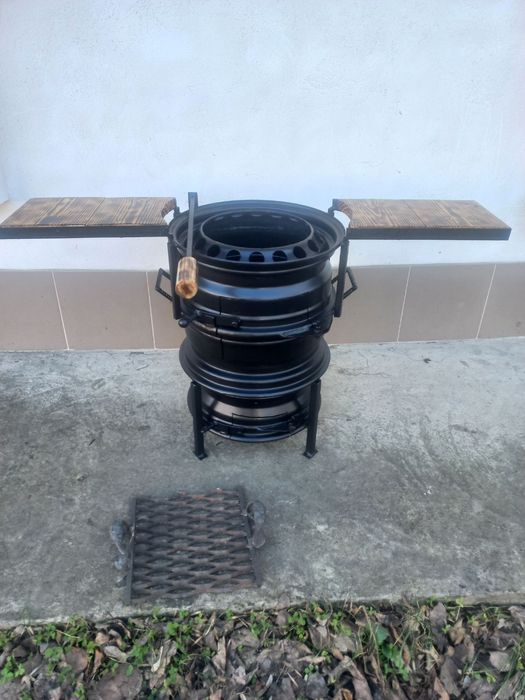 Піч для казана, сковороди з диска