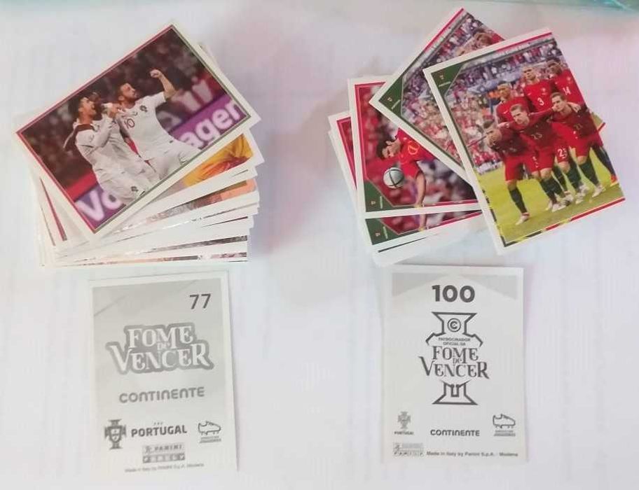 Cromos Fome de Vencer 2021 e 2018 - Continente Panini