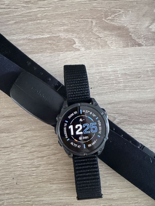 Garmin Fenix 8 47mm Sapphire Titânio Smartwatch GPS + Fita Cardíaca HRM