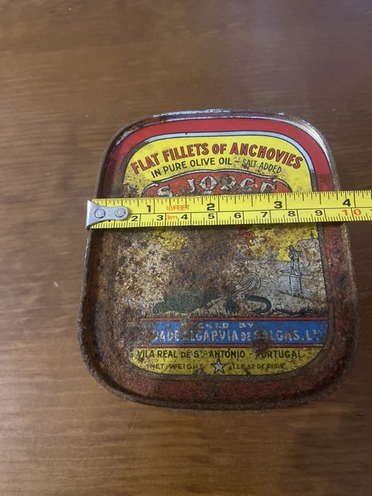 Lata anos 40/50 Anchovas S. Jorge 550g
