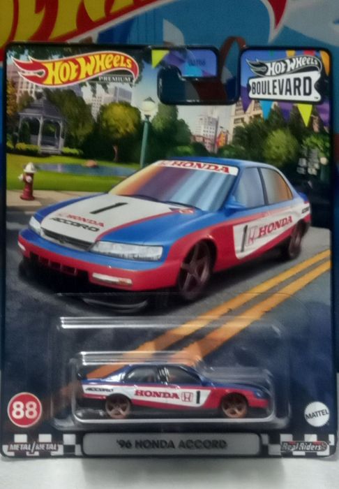 96 Honda accord (rodas de borracha) hot wheels