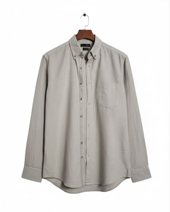 Рубашка Massino Dutti M оригінал сіра