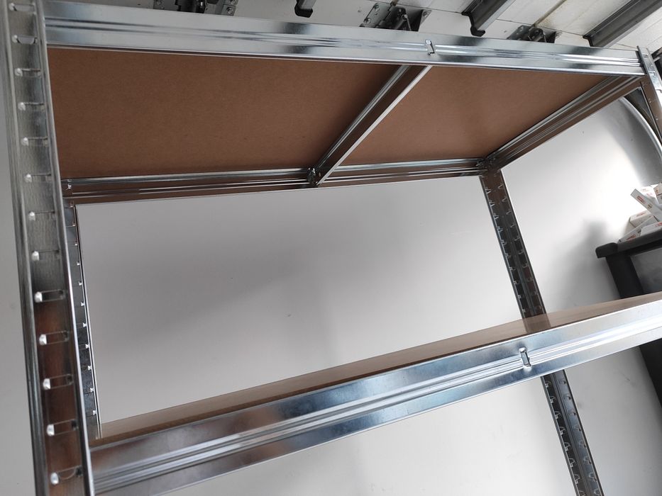 2 Estantes Metálicas Modulares Garagem Novas – Altura Ajustável