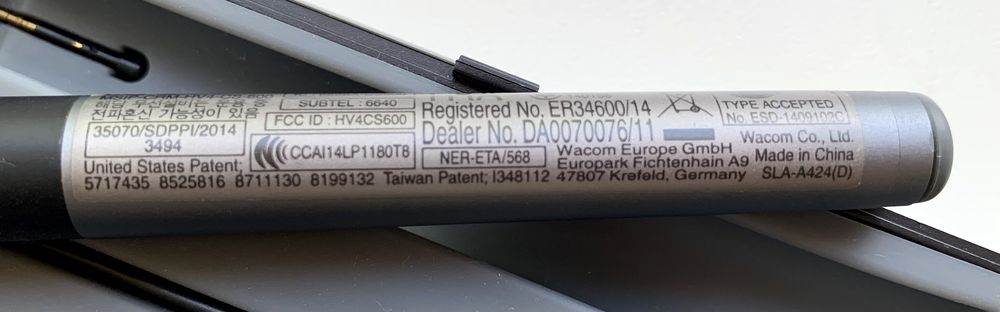 Wacom Intuos Creative Stylus 2 CS-600 стилус стілус перо