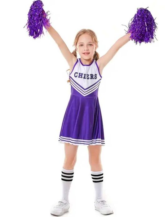 Nowy zestaw CHEERLEADERKA czirliderka, r. 140 przebranie
