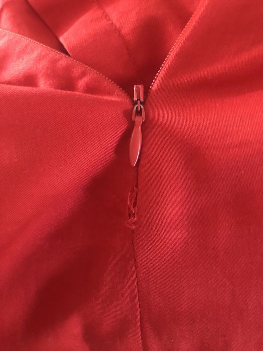 Czerwona elegancka sukienka wizytowa Camaieu rozm 36