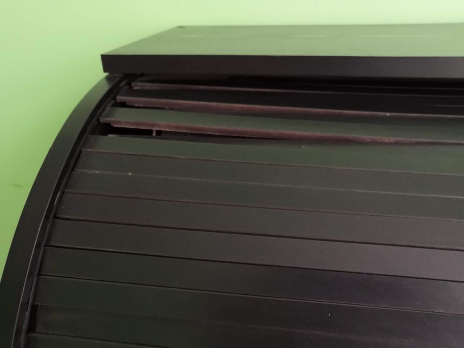 Sekretarzyk, biurko czarne, zamykane