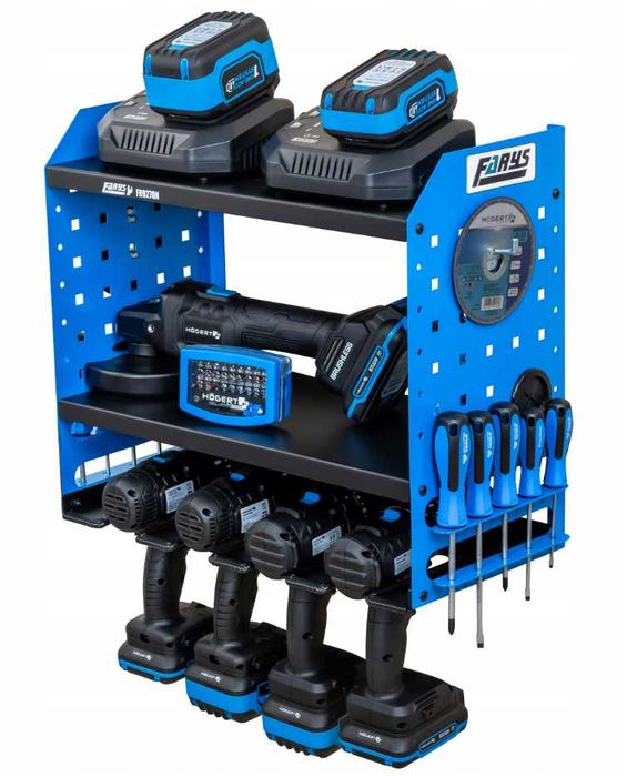 Металева полиця для електро інструментів, шуруповерта, гайкокрута