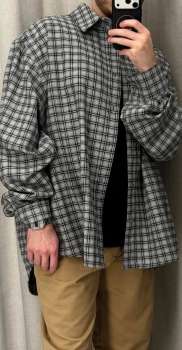 Сорочка чоловіча в клітинку