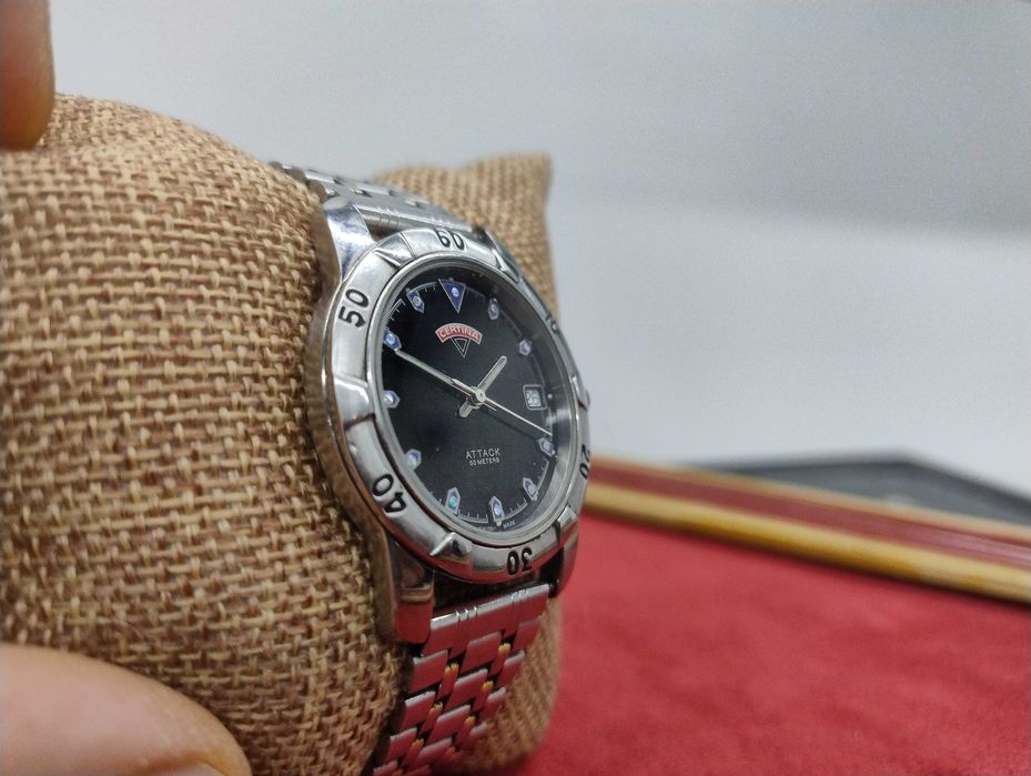 Oryginalny zegarek Certina Attack ! Swiss Mod. Vintage na bransolecie