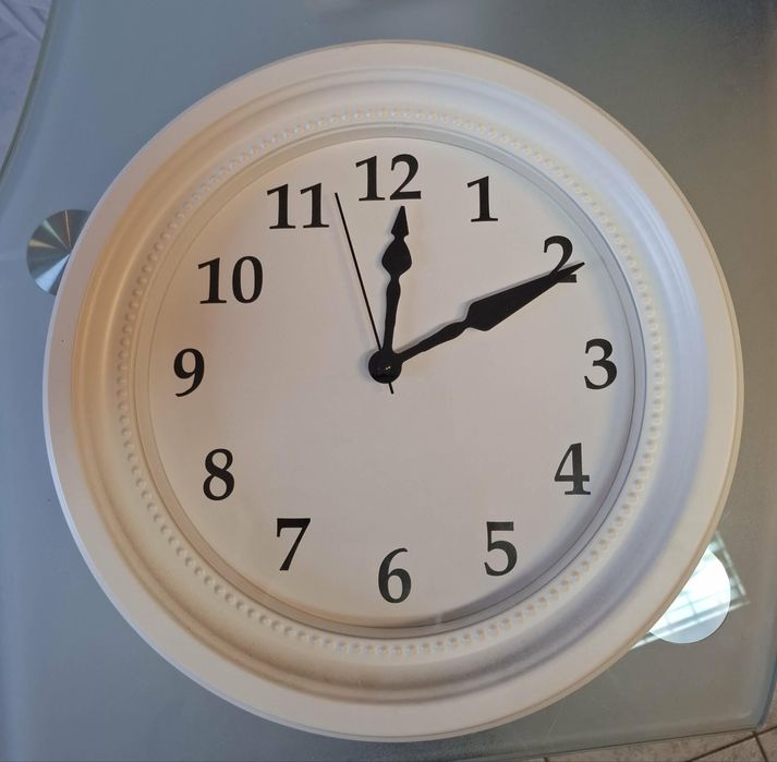Zegar ścienny, cichy mechanizm, IKEA