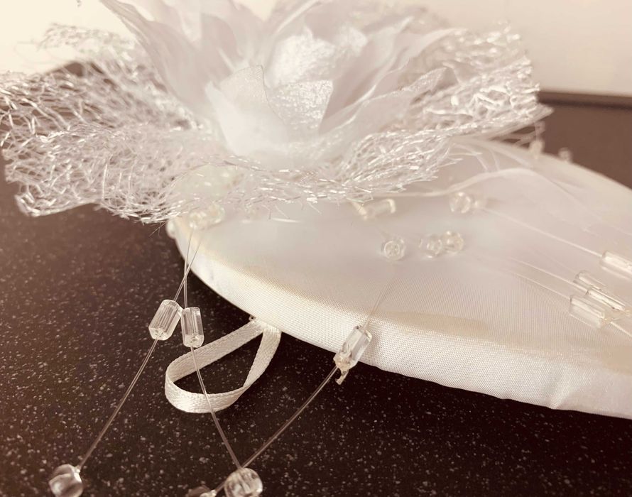 nowy stroik ślubny designerski futurystyczny kryształy wsuwki glamour