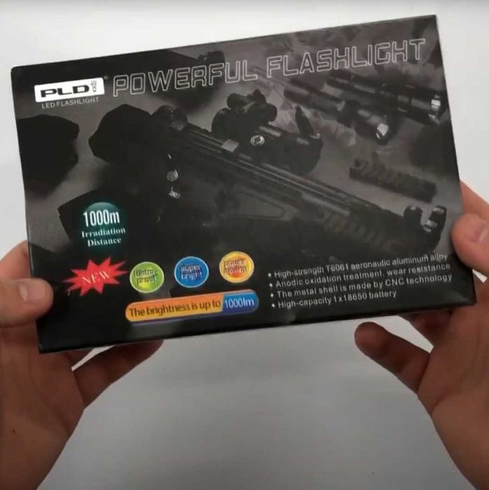 Тактический подствольный фонарь с креплением на ружье и выносной кнопк