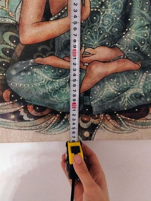 Quadro de buda com brilhantes