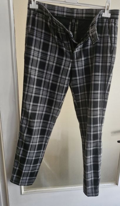 Spodnie w kratkę unisex