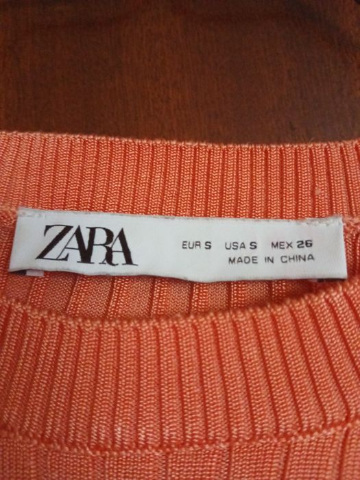 Malha laranja de senhora tam S marca Zara