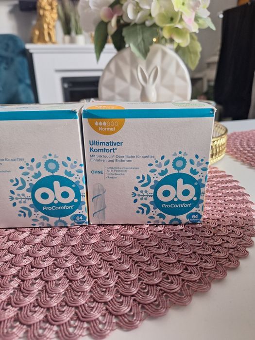 Dwa opakowania tamponów OB NORMAL