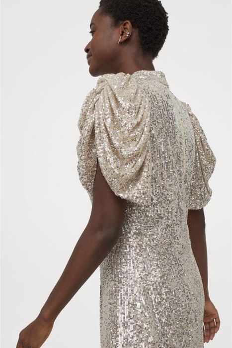 H&m святкова  весільна сукня паєтки 36 розмір s плаття із паєтками .