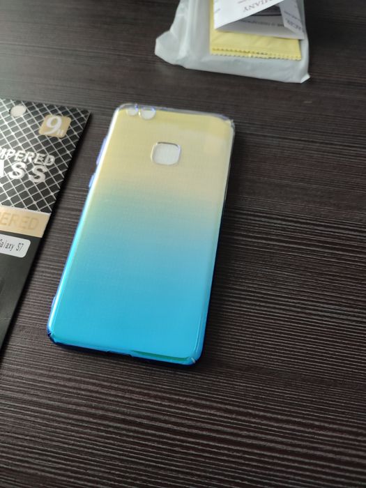 Obudowa nowa niebieska Huawei p10 lite plus dwa szkła