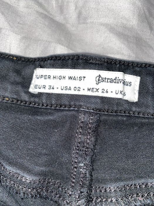 Spodnie stradivarius 34 wysoki stan super high waist