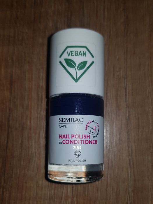 Semilac lakier do paznokci z odżywką 2w1 vegan 039 granat