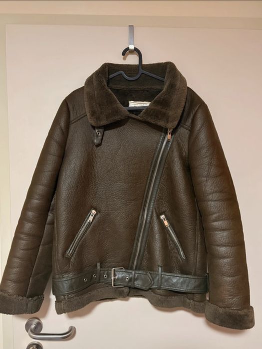 Kurtka pilotka zimowa z kożuchem ZARA