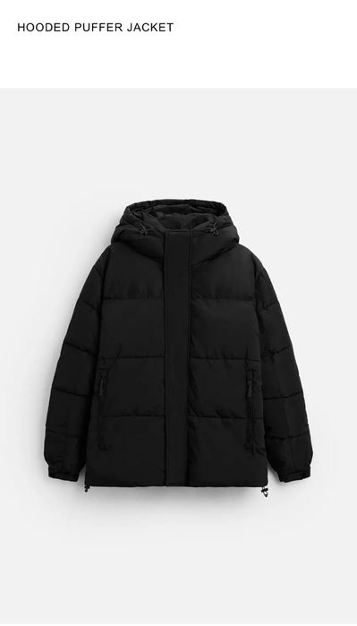 Чоловічий Пуховик Zara puffer black