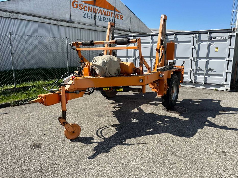 Przyczepa kablowa SANTER T6080 6t z pełnym hyd napędem, 80 km/h rej PL