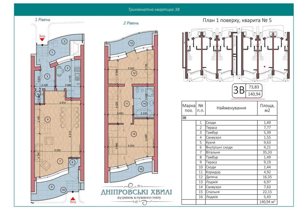 Продаж апартаментів на Березі Дніпра Славутич Осокорки (Sky River)