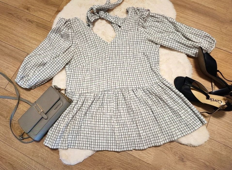 F&F! Świetna koszula damska w kratę S oversize modna
