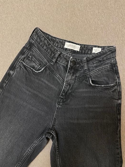 Джинси Mom fit темно-сірі