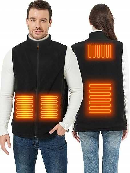 ISOPHO Kamizelka Grzewcza USB Polar Fleece Unisex 2XL Bezrękawnik, B+