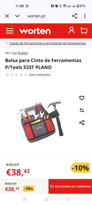 Porta ferramentas de cintura