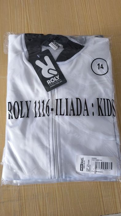 Casaco desportivo Roly Iliada Kids — novo — Tamanho 14 anos