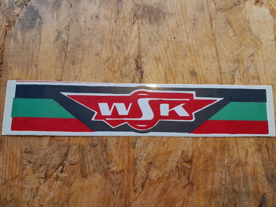 Stara naklejka WSK z czasów PRL retro vintage
