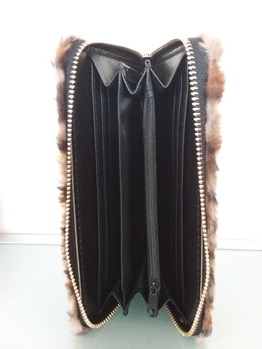 Porta moedas padrão leopardo