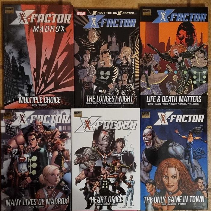 X-Factor Vol. 1-6, 8-17 HC/TPB, Madrox HC - Peter David