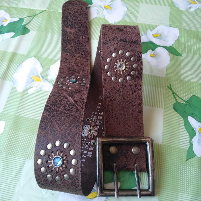 Ремень кожанный ручной работы