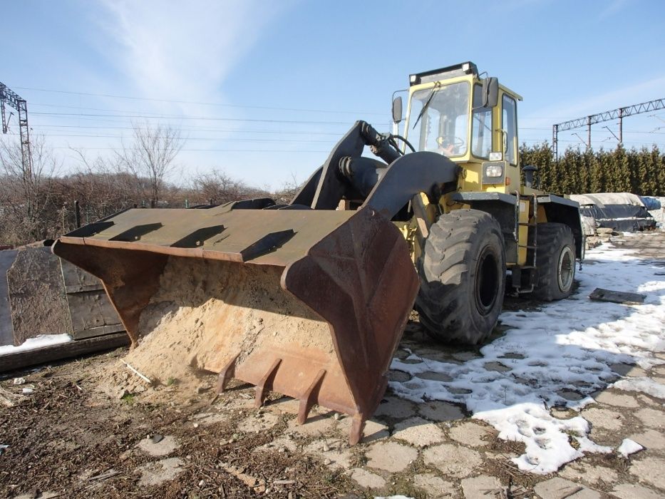 Koparka, koparko-ładowarka, transport, kruszywa, ziemia, piasek