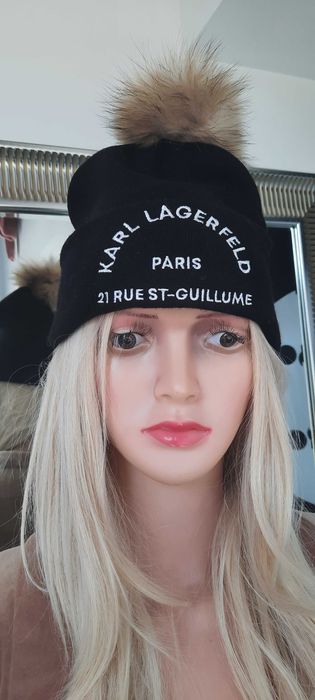 czapka zimowa damska czarna Karl jenot