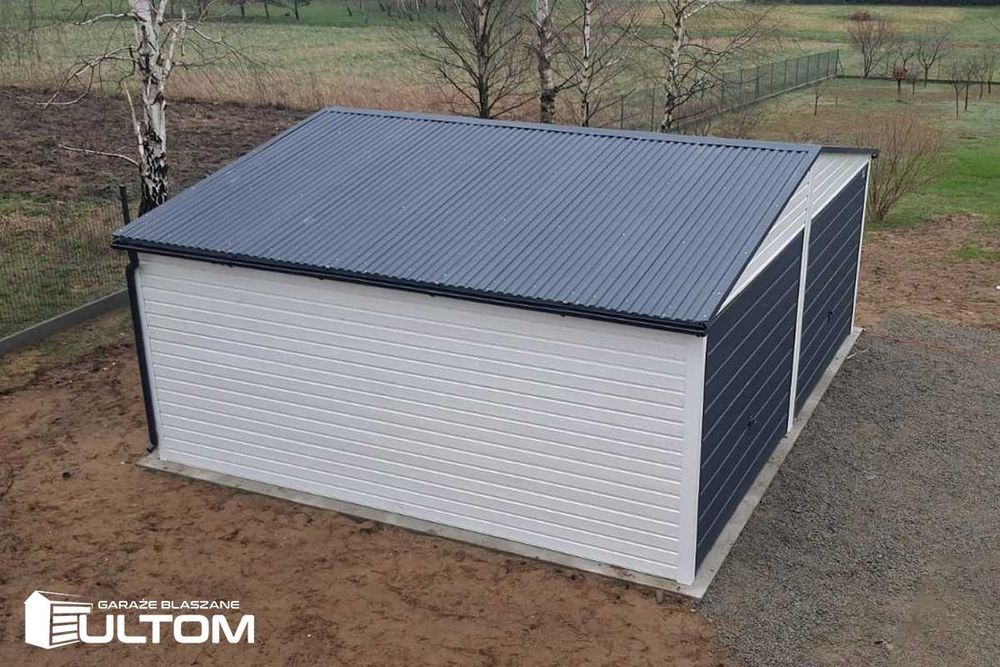 Garaż blaszany blaszak profil zamknięty PREMIUM 6x5 6x6 6x7