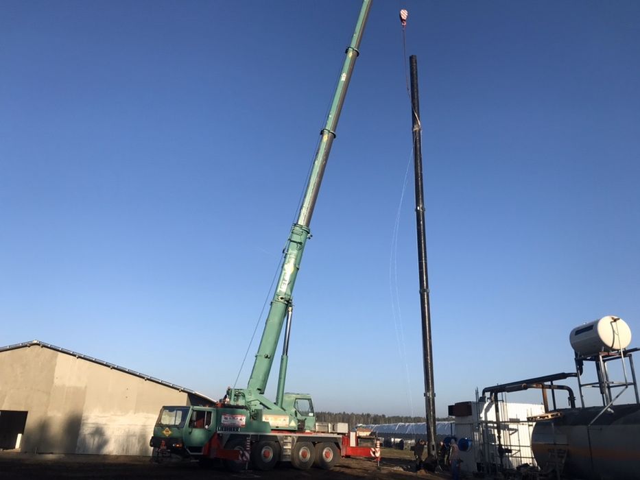 Usługi Dźwigiem 10-250 ton, Wynajem Dźwigu, Żurawi, Koparki