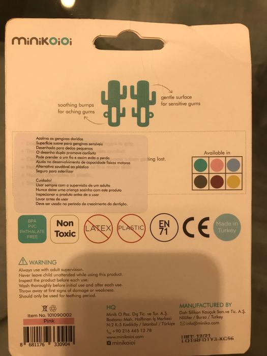 Cactus Mordedor minikoioi bebé (NOVO)